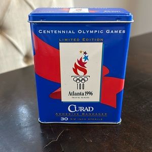 Collector band aid container from Atlanta 1996 Olympics Centennial Olympic Games
